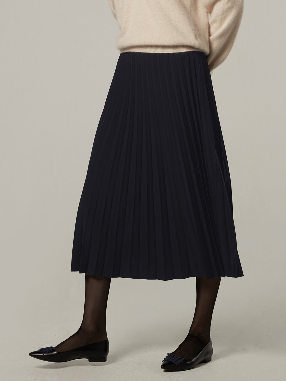 Bemuse pleats skirt - Navy
