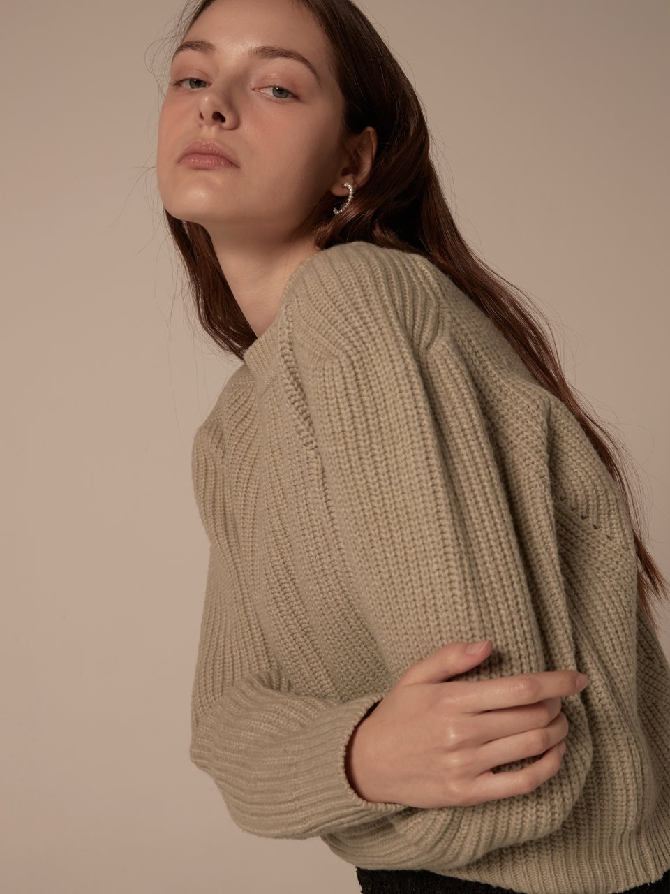 Puffy shoulder pullover - Mint