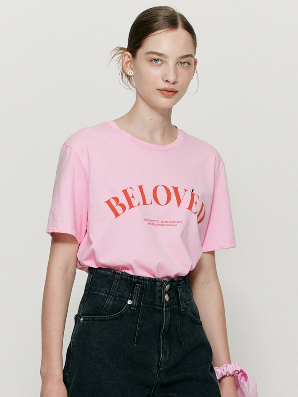 Beloved rabbit T-shirt - Pink