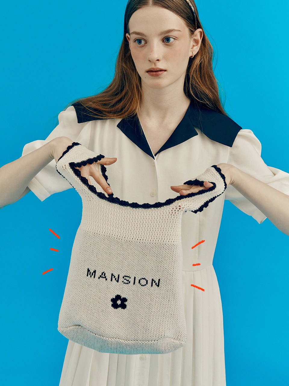 Mansion knit bag - Ivory