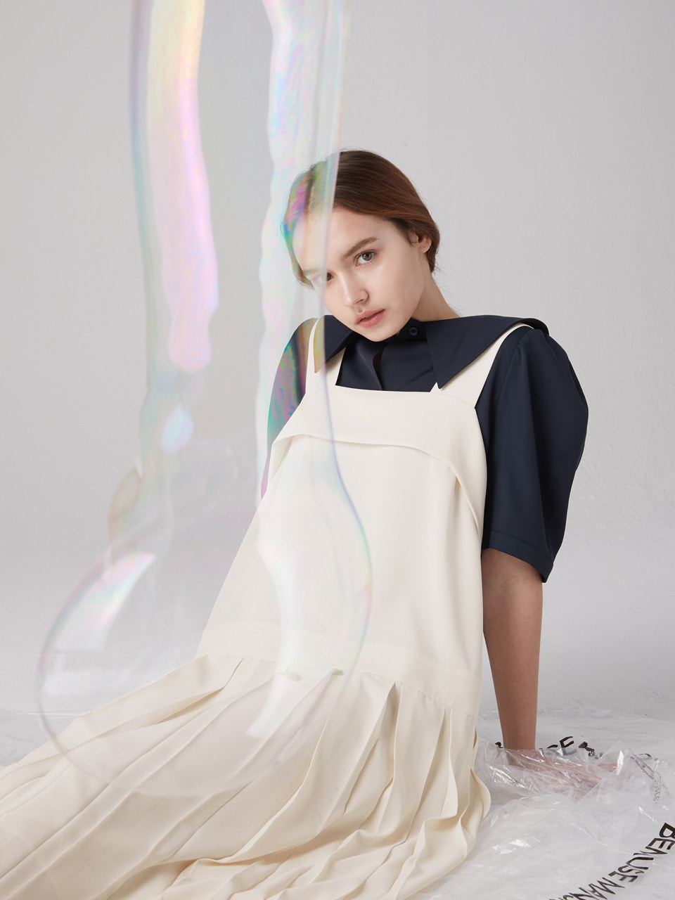 [REFURB SALE] Joy layered dress - Ivory